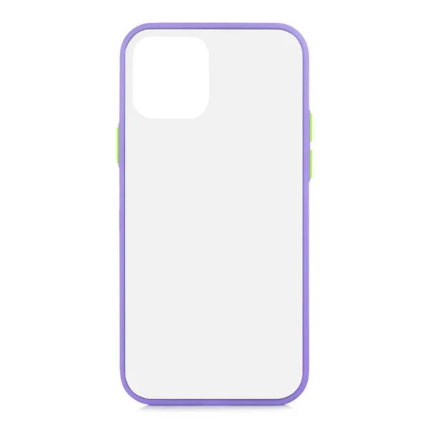 Apple iPhone 12 Pro Max Lent Silikon Kılıf (6.7") - Mor ürün görseli 1