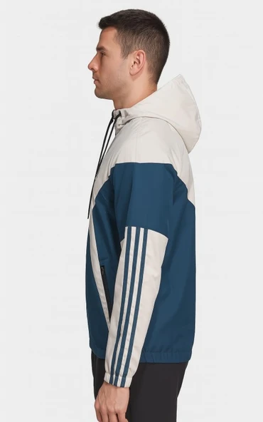 Adidas A03471 Erkek The Run Rain Kapüşonlu Yağmurluk - Resim 2