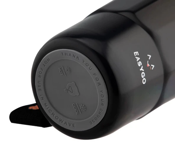 DAİMA EASYGO BARDAK TERMOS SİYAH 380ML - Resim 3