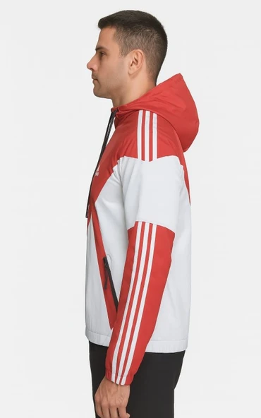 Adidas A03471 Erkek The Run Rain Kapüşonlu Yağmurluk - Resim 7