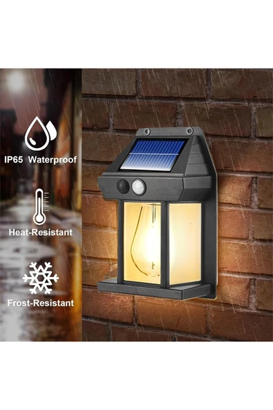 2 Adet Büyük Boy Güneş Enerjili Bahçe Led Ampul Hareket Sensörlü Bahçe Led 3 Mod'lu - 4