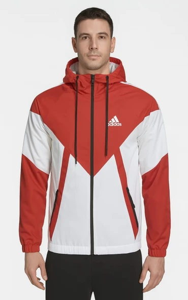 Adidas A03471 Erkek The Run Rain Kapüşonlu Yağmurluk - Resim 6