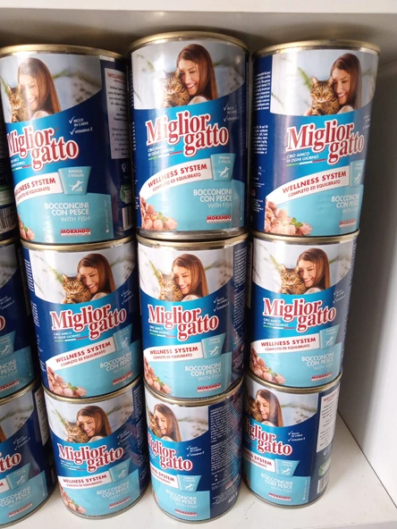 Migliorgatto Okyanus Balıklı Parçalı Kedi Konserve 10 ADET