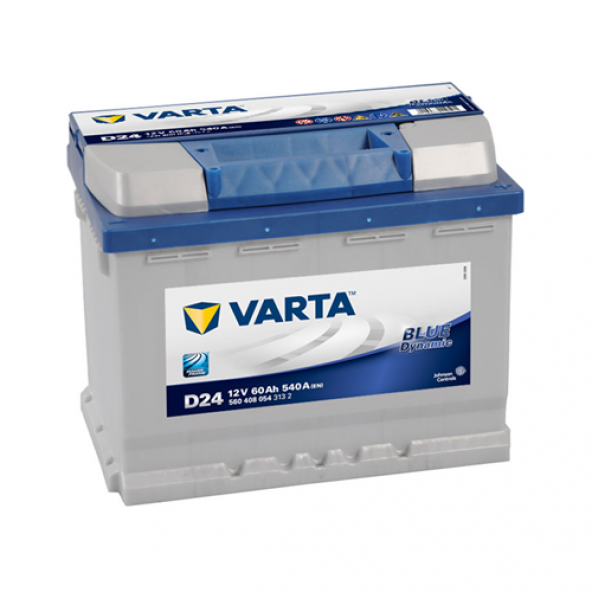 VARTA D24 12V 60 AH. AMPER BLUE DYNAMIC AKÜ