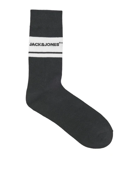 JACK JONES Yazılı Erkek 3 lü Uzun Spor Çorap 12283276 - 5