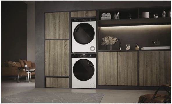 31102804-Haier HD100-A2959E-TR 10 KG Beyaz Kurutma Makinası - Resim 6