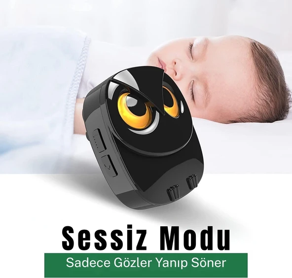 TechTic Kablosuz 2Alıcı 1Buton Kapı Zili Işıklı Baykuş 35 Melodi 5 Ses Seviyeli Hasta Çağırma Butonu - 4