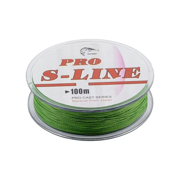 İp Örgü Misina - 4 Kat - Pro S-Line - 100mt - 0.20mm - 9,99kg Çeker - Resim 3