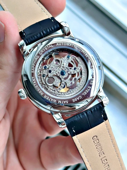 TI-591A TIGER OTOMATİK ÇELİK ERKEK SAATİ - Resim 2