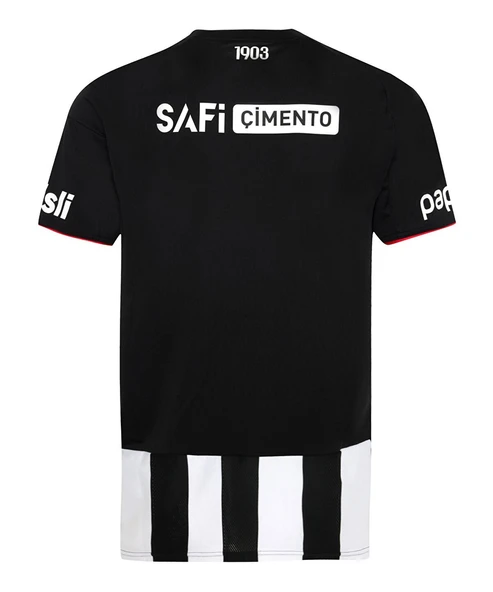 Beşiktaş Orijinal 25/26 Siyah Beyaz Çubuklu Forma Bileklik Hediyeli Özel Tasarım Hediye Ahşap Kutulu - 11