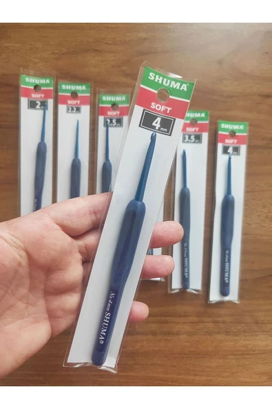 Enuyguntuhafiye Silikon Saplı Blue (MAVİ) Tığ ( 1 Adet ), Yumuşak Saplı - 3