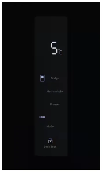 Electrolux-ELT9VE52M0 No Frost Gardırop Tipi Siyah Buzdolabı - 3