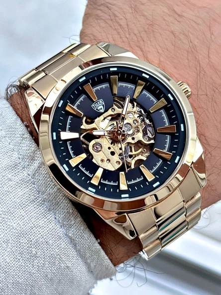 TI-611F TIGER OTOMATİK ÇELİK ERKEK SAATİ ürün görseli