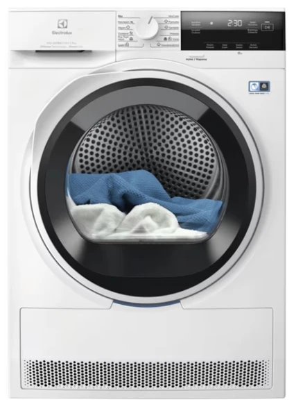Electrolux-EW8D394MT 800 Serisi UltraCare Steam A+++ Enerji Sistemi 9 kg Isı Pompalı Buharlı Inverter Kurutma Makinesi Beyaz - 1