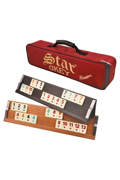 Star Oyun Premıum Ahşap Okey Takımı (koyu Renk)