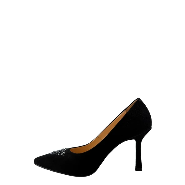 Disparita 26704 Hakiki Süet Stiletto İnce Topuk Kadın Ayakkabı - 4