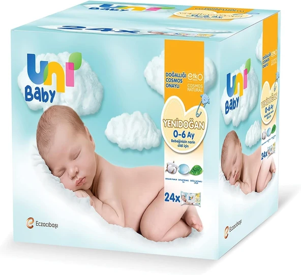 Uni Baby Yenidoğan Islak Mendil 24x40 960 Yaprak