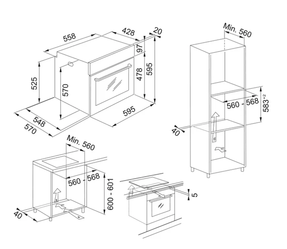 116.0606.099-Franke Fma 86 H Wh White Glass Fırın - Resim 2
