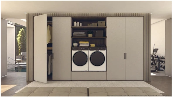 31102816-Haier HD90-A3Q397U1-S 9 KG Beyaz Kurutma Makinası - Resim 3