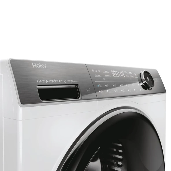 31102660-Haier HD90-A3Q979U1-S 9 Kg Isı Pompalı Kurutma Makinası - Resim 3