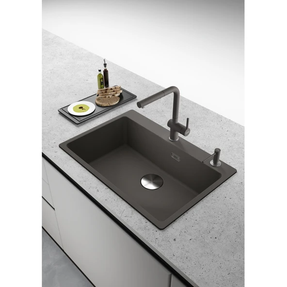 112.0726.571-Franke Slate Grey Sıvı Sabunluk - Resim 5