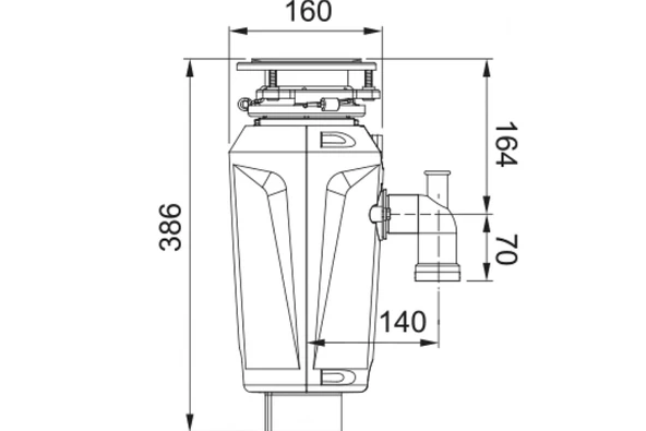 134.0715.096-Franke SLIM 75 Ankastre Çöp Öğütücü - Resim 5