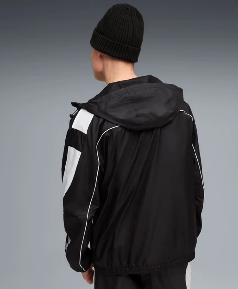 Puma BMW MMS MT7+ Wındbreaker 633172-01 Kapüşonlu Yağmurluk Eşofman Üstü Erkek Ceket - 6