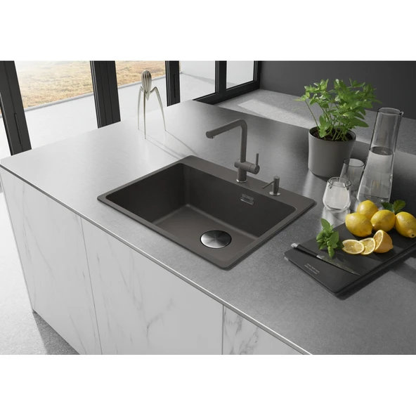 112.0726.571-Franke Slate Grey Sıvı Sabunluk - Resim 4