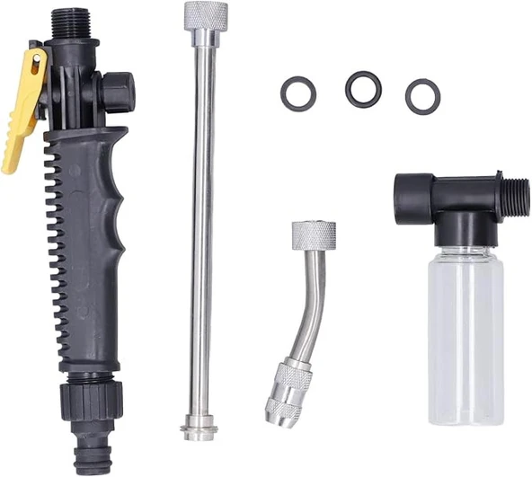 TechTic 56cm 2in1 Bahçe Oto Araç Yıkama Tabancası Köpük Hazneli Su Tabancası Yüksek Basınçlı - Resim 4