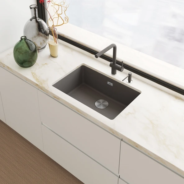 112.0726.571-Franke Slate Grey Sıvı Sabunluk - Resim 3