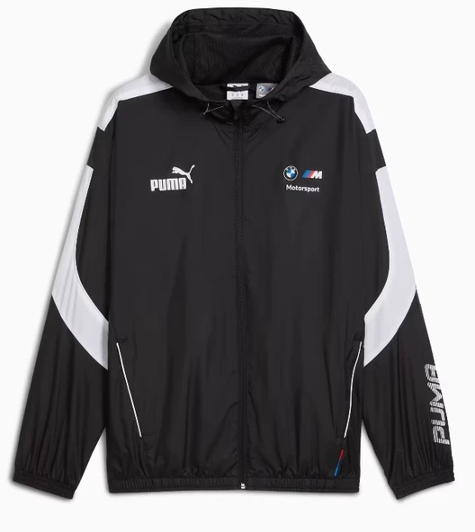 Puma BMW MMS MT7+ Wındbreaker 633172-01 Kapüşonlu Yağmurluk Eşofman Üstü Erkek Ceket ürün görseli
