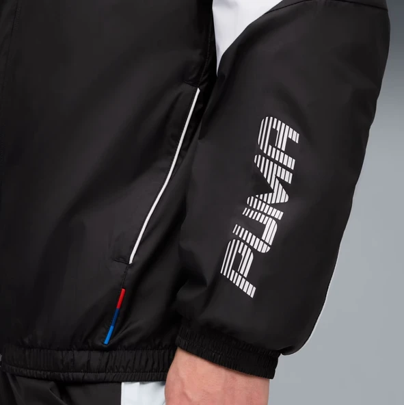 Puma BMW MMS MT7+ Wındbreaker 633172-01 Kapüşonlu Yağmurluk Eşofman Üstü Erkek Ceket - 7