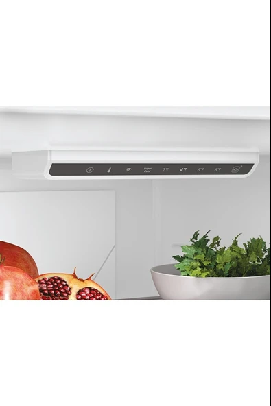 34004858-Hoover HOCE4T618EX Kombi No-Frost Gri Buzdolabı - Resim 7