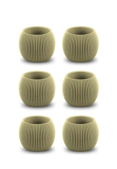 Omnipazar KRS-361 Plastik Mercan Kaktüs Saksı 0.15 Litre Soft Sarı 6 Adet ürün görseli