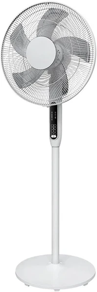 GoodHome 40 cm Ayaklı Vantilatör, 3 Hız Kademeli, 7 Saat Zamanlayıcılı, Uzaktan Kumandalı, Beyaz - 2