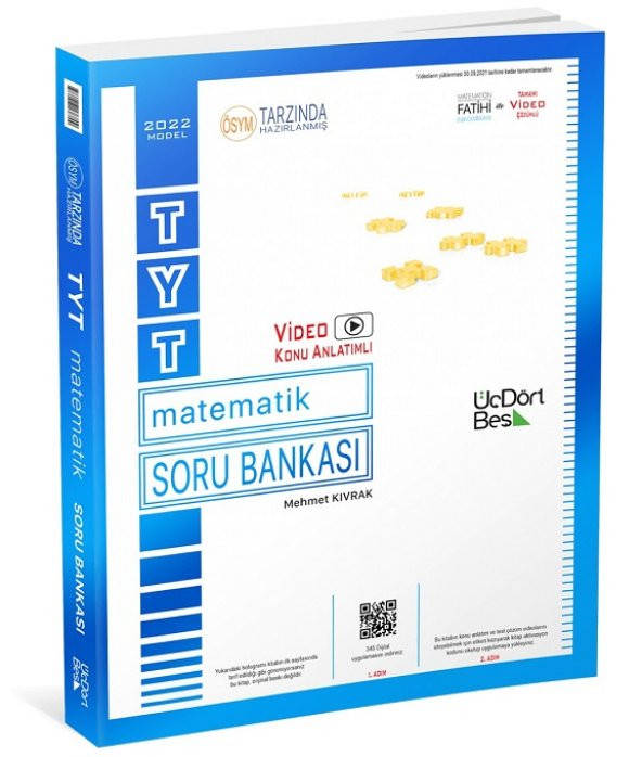 Üçdörtbeş Yayınları Tyt Matematik Soru Bankası 2023