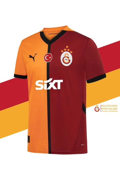 Galatasaray Orijinal 24/25 Parçalı 5 Yıldızlı Forma + Şal Kaşkol Set Aslan Baskılı Hediye Ahşap Kutu - 4