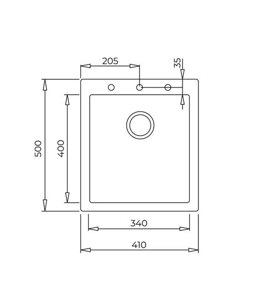 115230011-Teka Forsquare 34.40 Tg Stongrey Granit Eviye - Resim 3