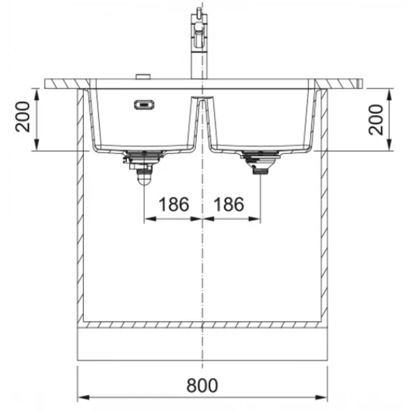 125.0686.738-Franke Maris Mrg 120-35-35 Avena Granit Eviye - Resim 2