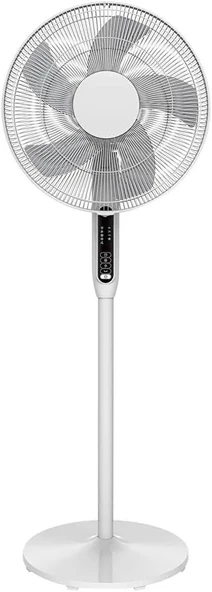 GoodHome 40 cm Ayaklı Vantilatör, 3 Hız Kademeli, 7 Saat Zamanlayıcılı, Uzaktan Kumandalı, Beyaz