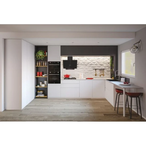 36901861-Hoover HDG6C2GBTK 60 Cm Siyah Davlumbaz - Resim 7