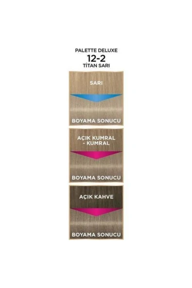Palette Deluxe Saç Boyası Titan Sarı 12-2 x 3 Adet - 8