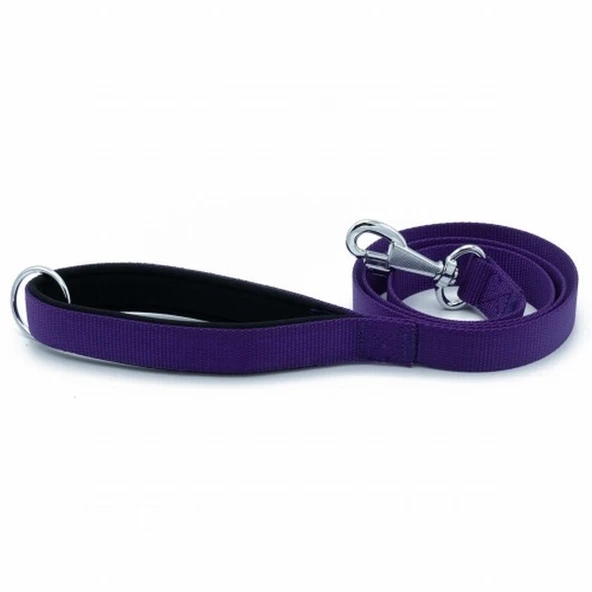 Doggie Konfor Klasik Dokuma Köpek Gezdirme Tasması Mor 2x140 Cm ürün görseli 1
