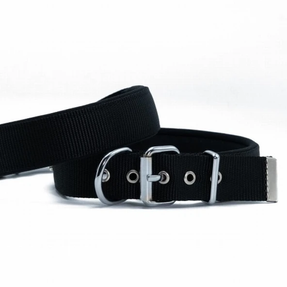 Doggie Konfor Dokuma Köpek Boyun Tasması Siyah 2,5x42 50 Cm ürün görseli