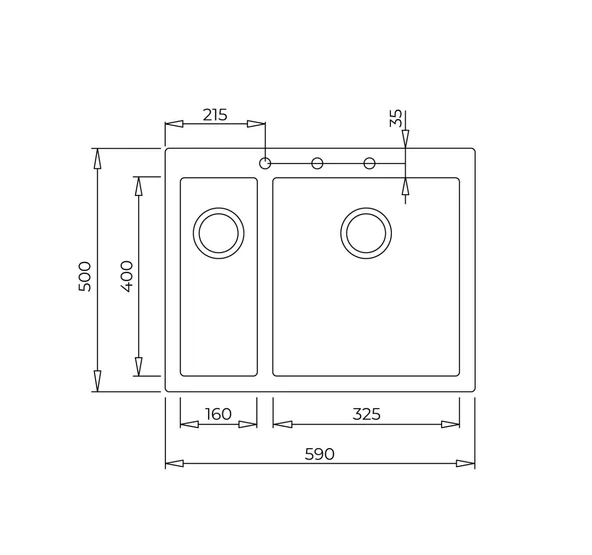 115260020-Teka Forsquare 590 Tg Stone Grey Granit Eviye - Resim 3