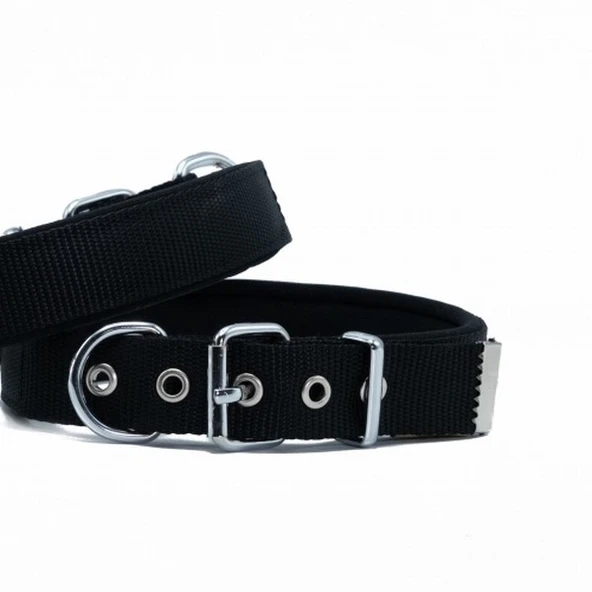 Doggie Konfor Dokuma Köpek Boyun Tasması Siyah 4x52 60 Cm ürün görseli