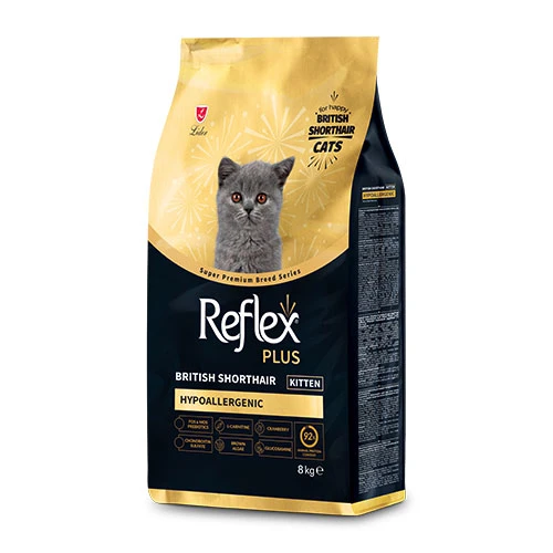 Reflex Plus HypoAllergenic British Shorthair Yavru Kedi Maması 8 Kg