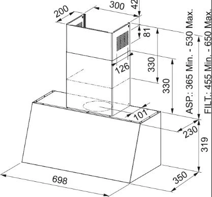 321.0697.173-Franke Classicline Fco 70 Pw/G Rustik Krem Davlumbaz - Resim 3
