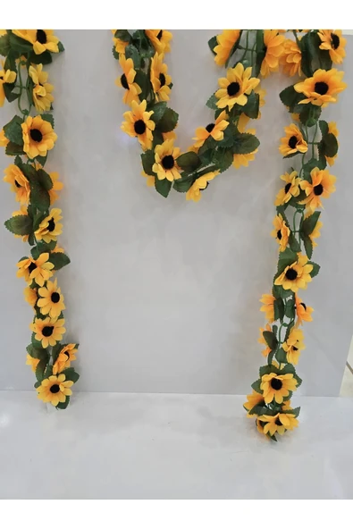 Sarmaşık Ayçiçeği Yapay Sarmaşık Çok Renkli 180 Cm - Resim 5