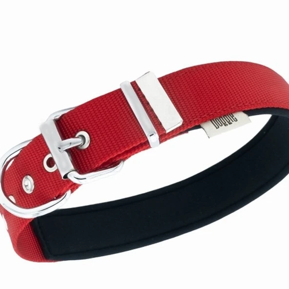 Doggie Konfor Dokuma Köpek Boyun Tasması Kırmızı 3x47 55 Cm - 2